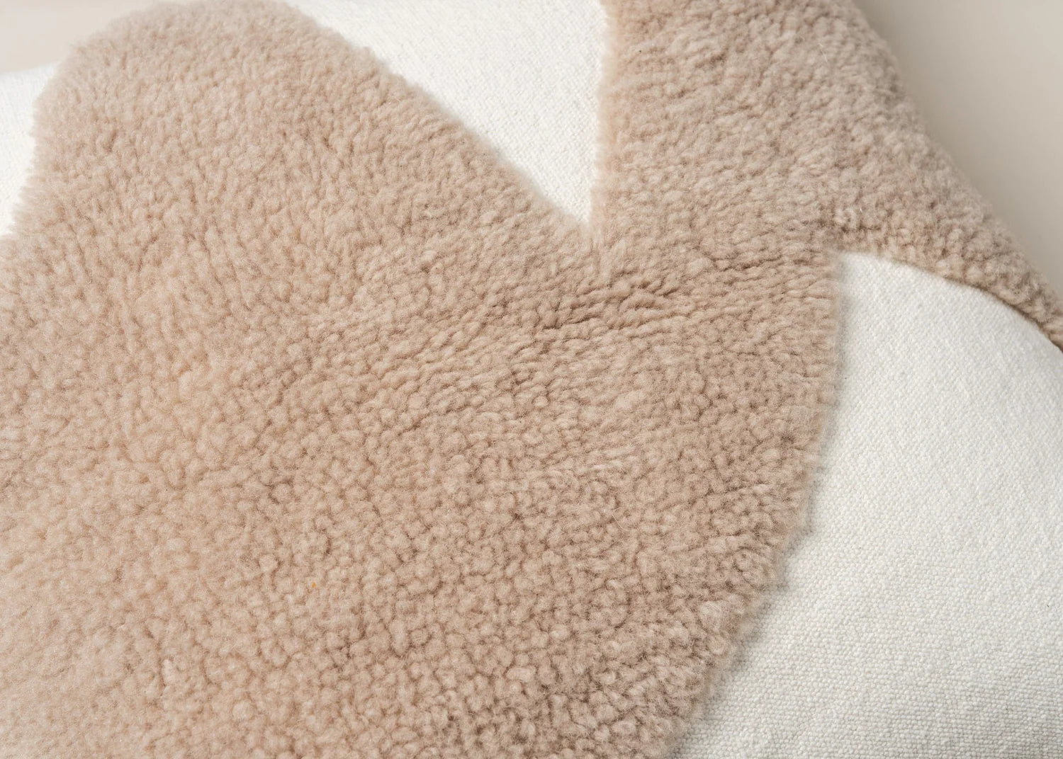 Abstract Square Cushion | Ecru