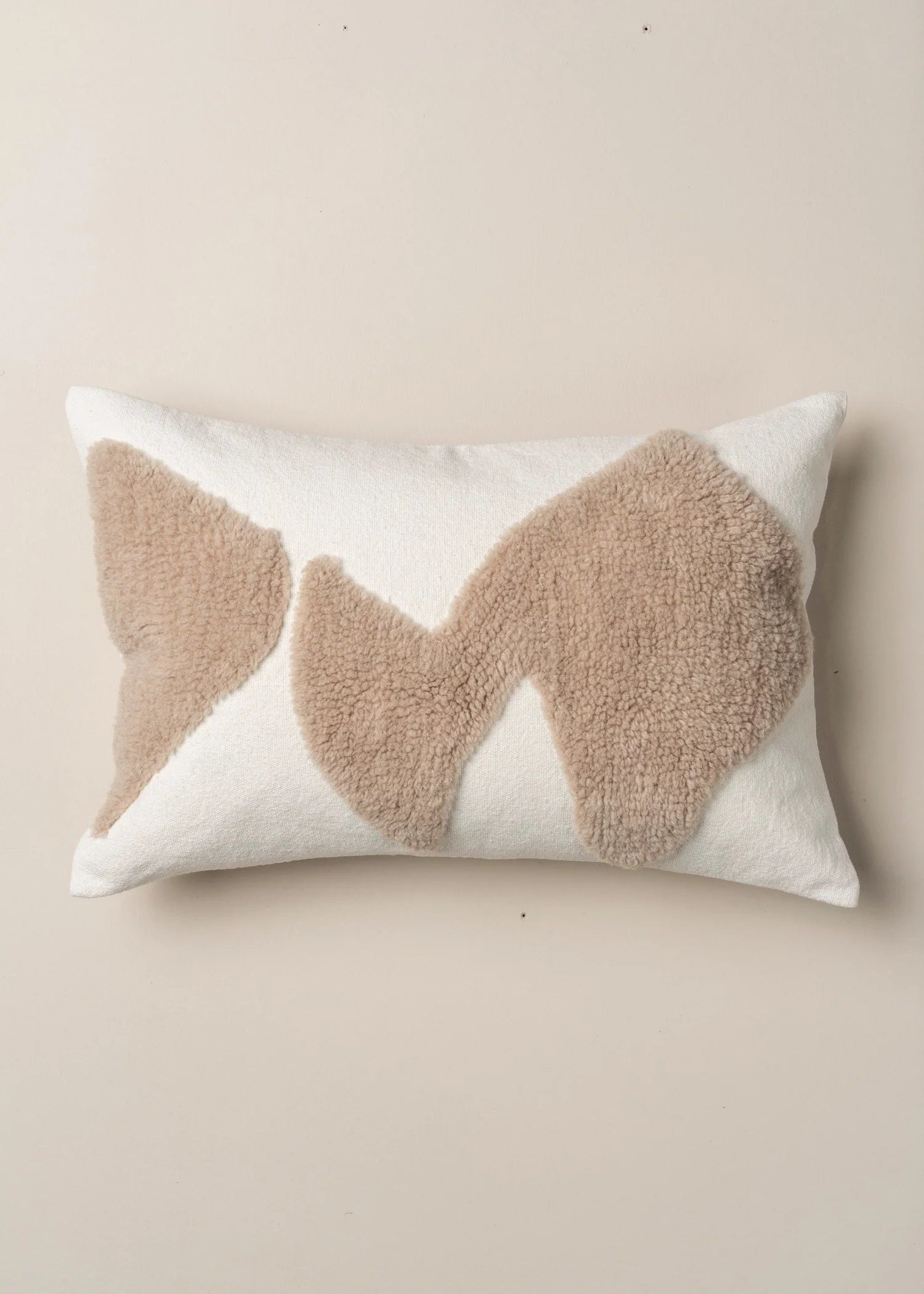 Abstract Lumbar Cushion | Ecru