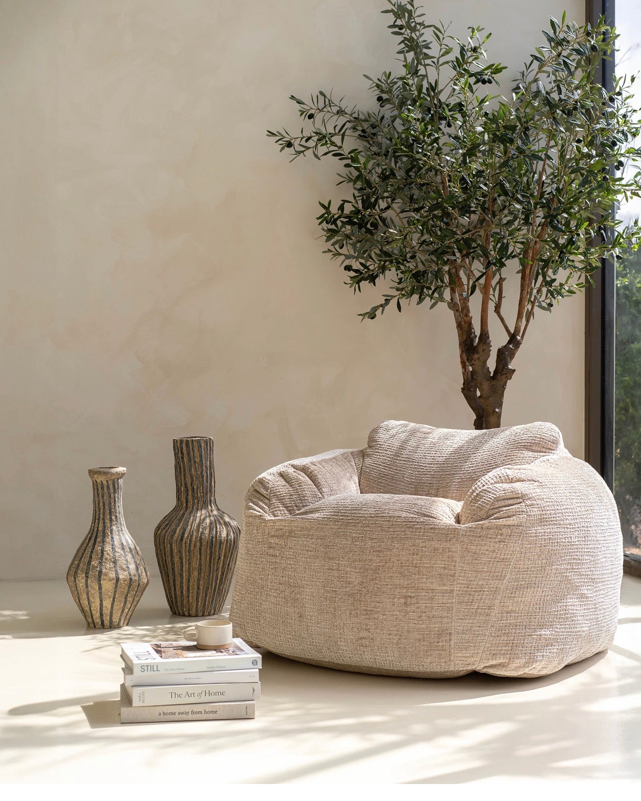 LOMI LOUNGE CHAIR- SAND