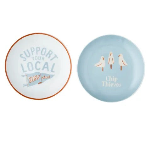 Surf Club Ceramic Plates