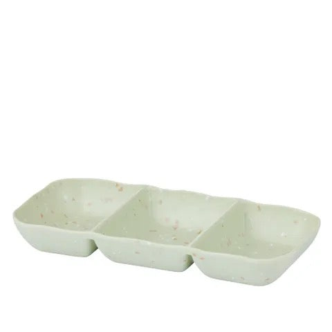Drift Terrazzo Melamine 3-Divided Platter