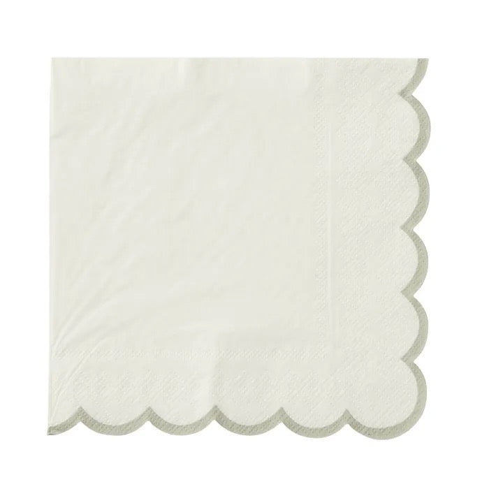 Halcyon 3-Ply Napkins – Black/Ivory (Pack of 20)