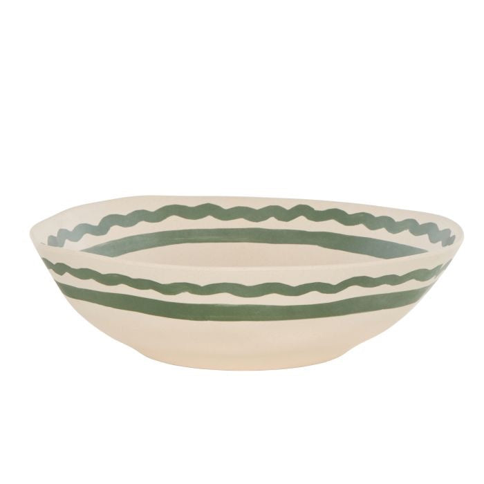SALTARA BAMBOO FIBRE SALAD BOWL DARK GREEN