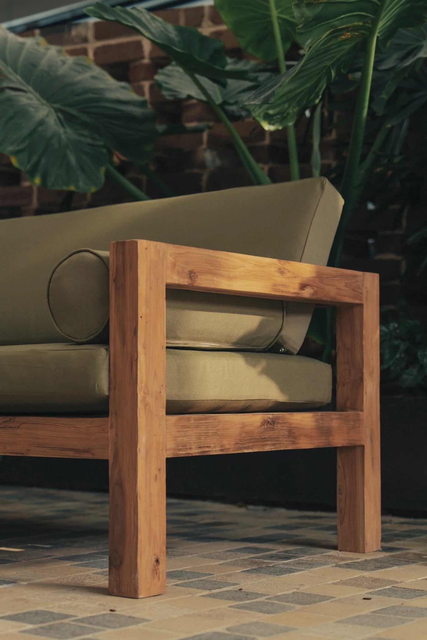 Lehana Outdoor Large Lounge- Olive
