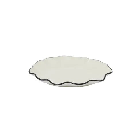 Winslow Ceramic Plate – Ivory/Black (19x2cm)