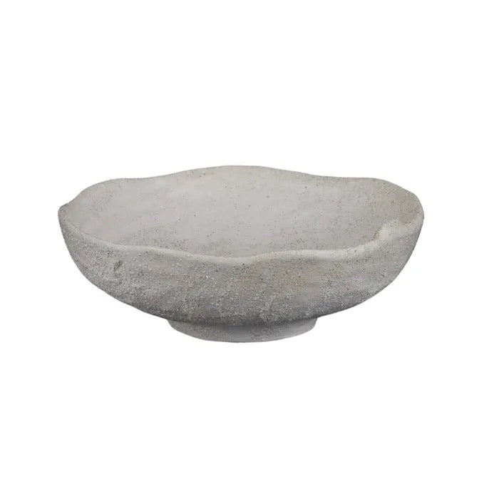 Dunes Ceramic Bowl – White (30.5x11cm)