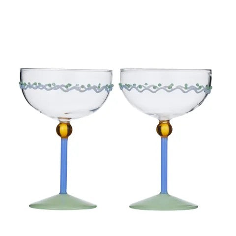 Mexicola Set of 2 Coupe Glasses