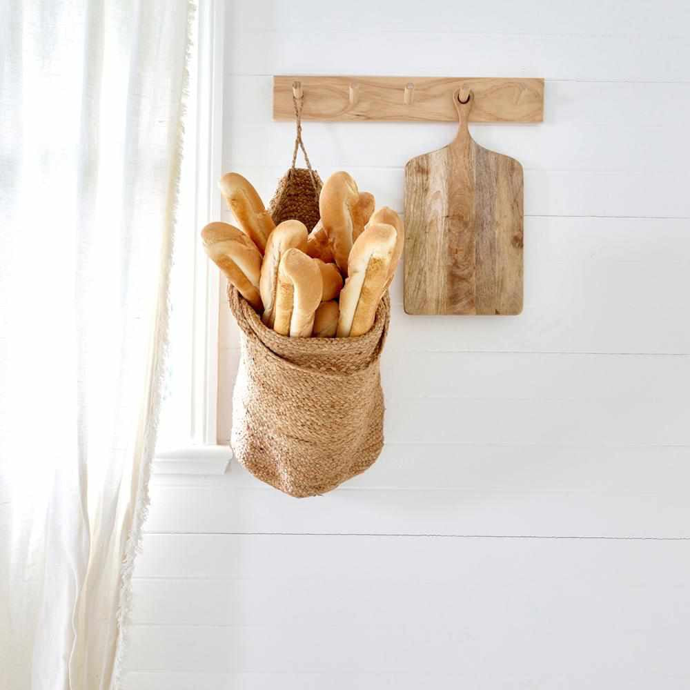 Artisan Handwoven Hanging Sacks - Natural Jute