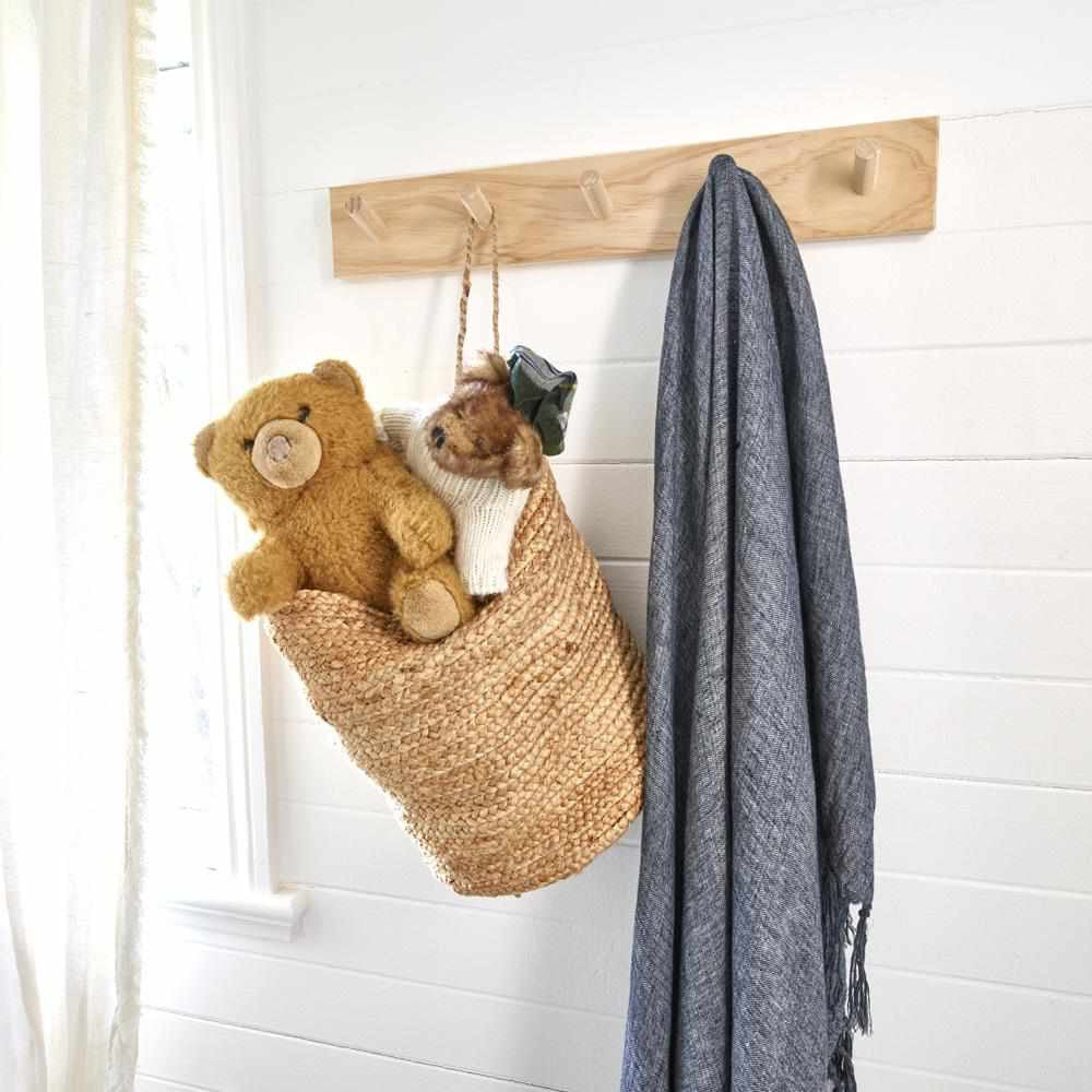 Artisan Handwoven Hanging Sacks - Natural Jute