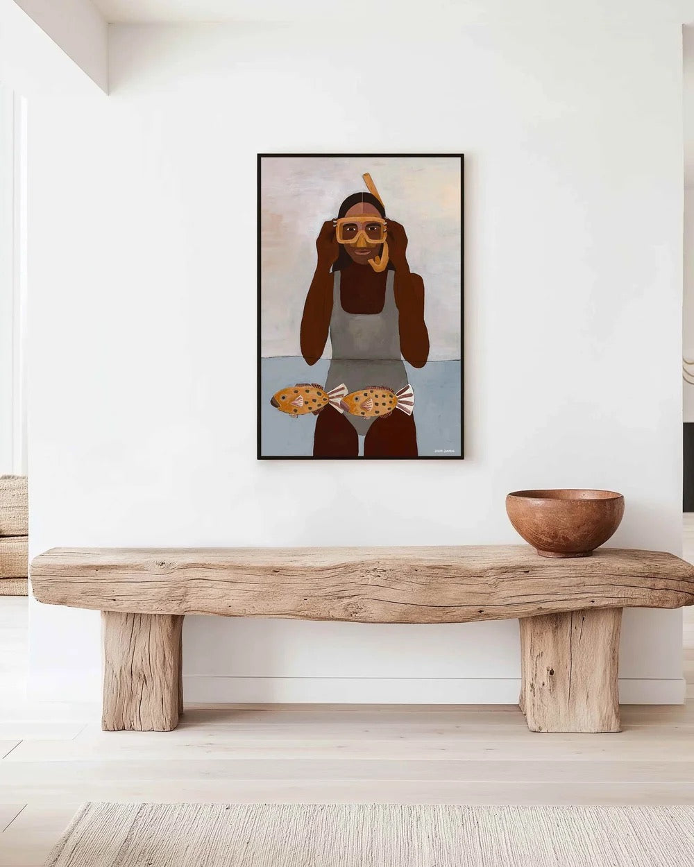 Girl with Snorkel (90x200 cm) – by Karina Jambrak