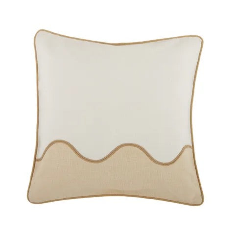 Darius Cotton Cushion Ivory/Sand