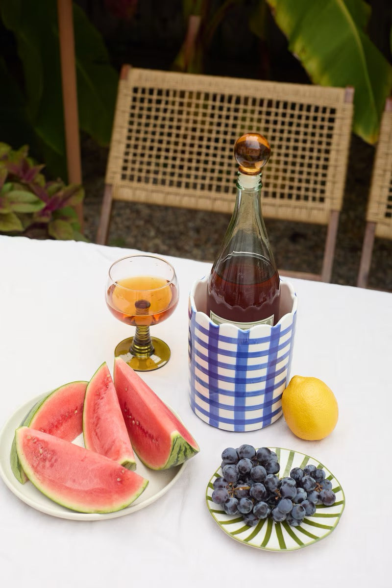 The Penny Ceramic Wine Cooler in Cobalt