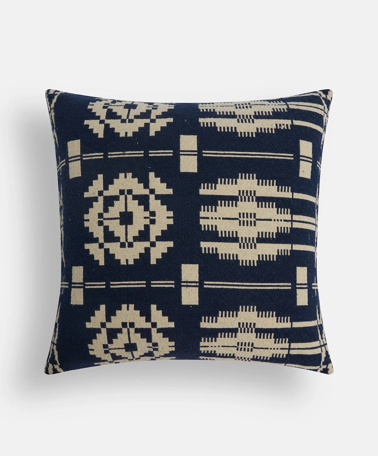 Lands Heritage Weave Cushion | Navy