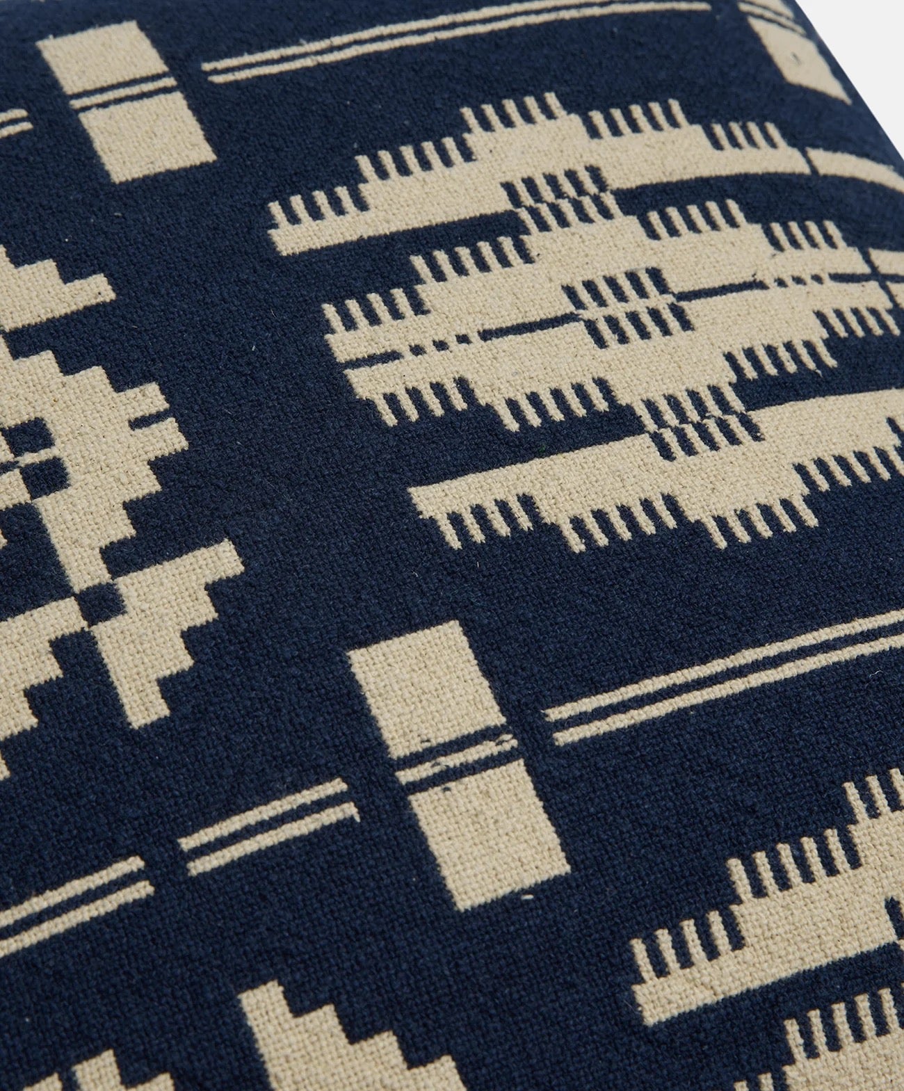 Lands Heritage Weave Cushion | Navy