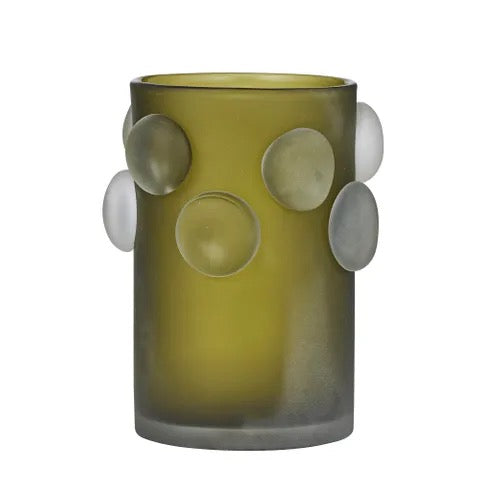 Sterling Glass Vase -Matte Olive