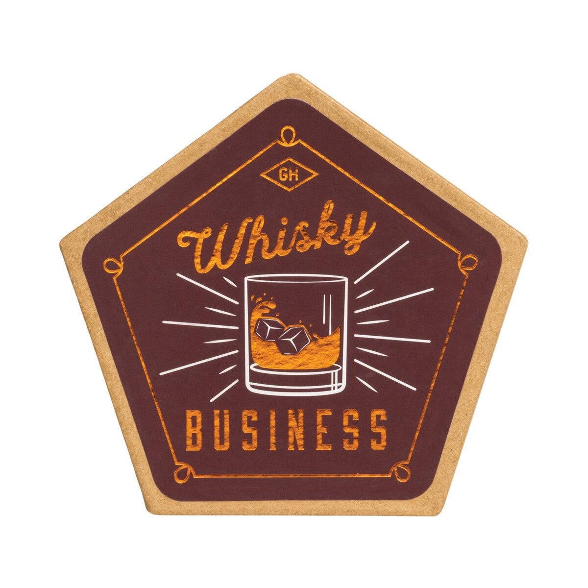Ceramic Coaster, set of 4 - Whisky