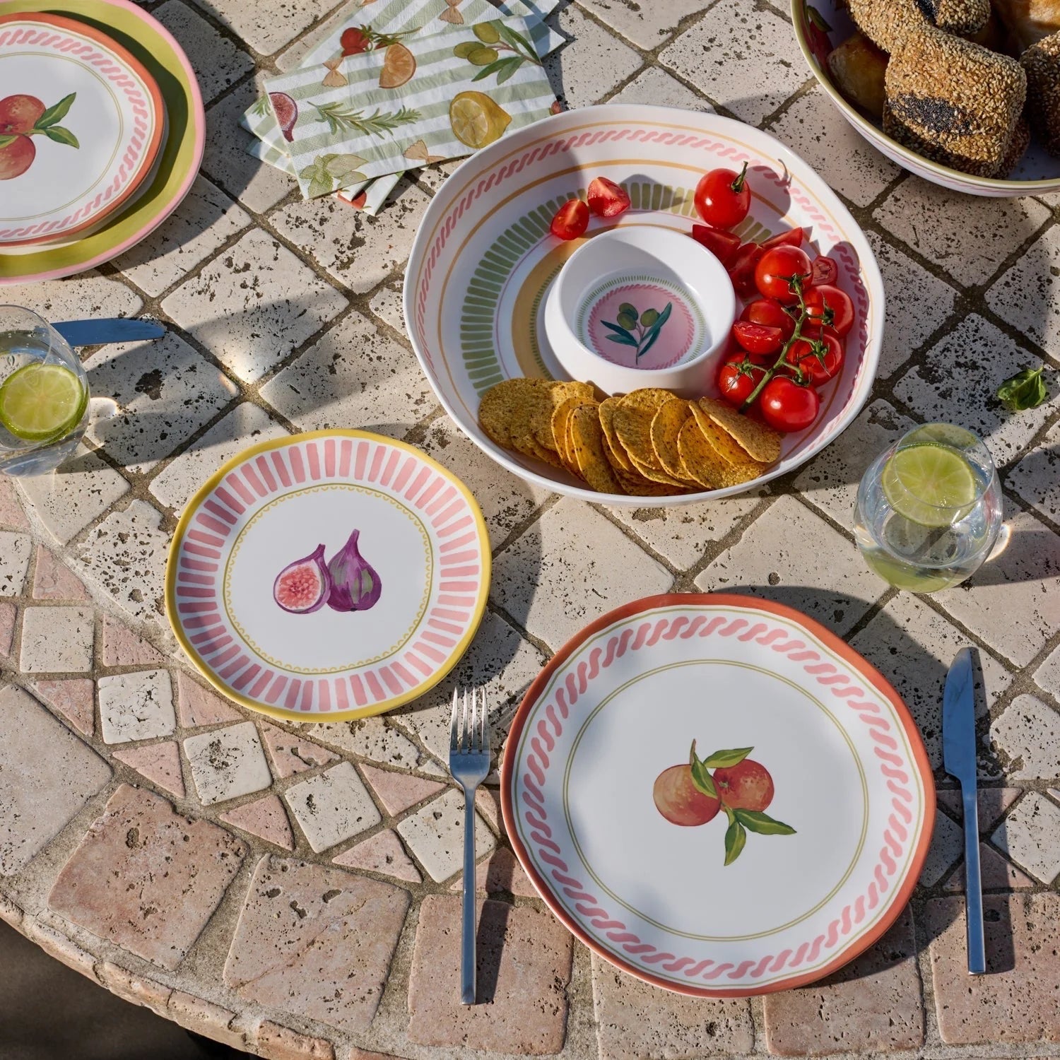 Large Fiesta Melamine Plates
