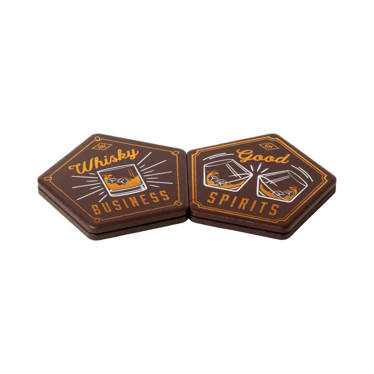 Ceramic Coaster, set of 4 - Whisky