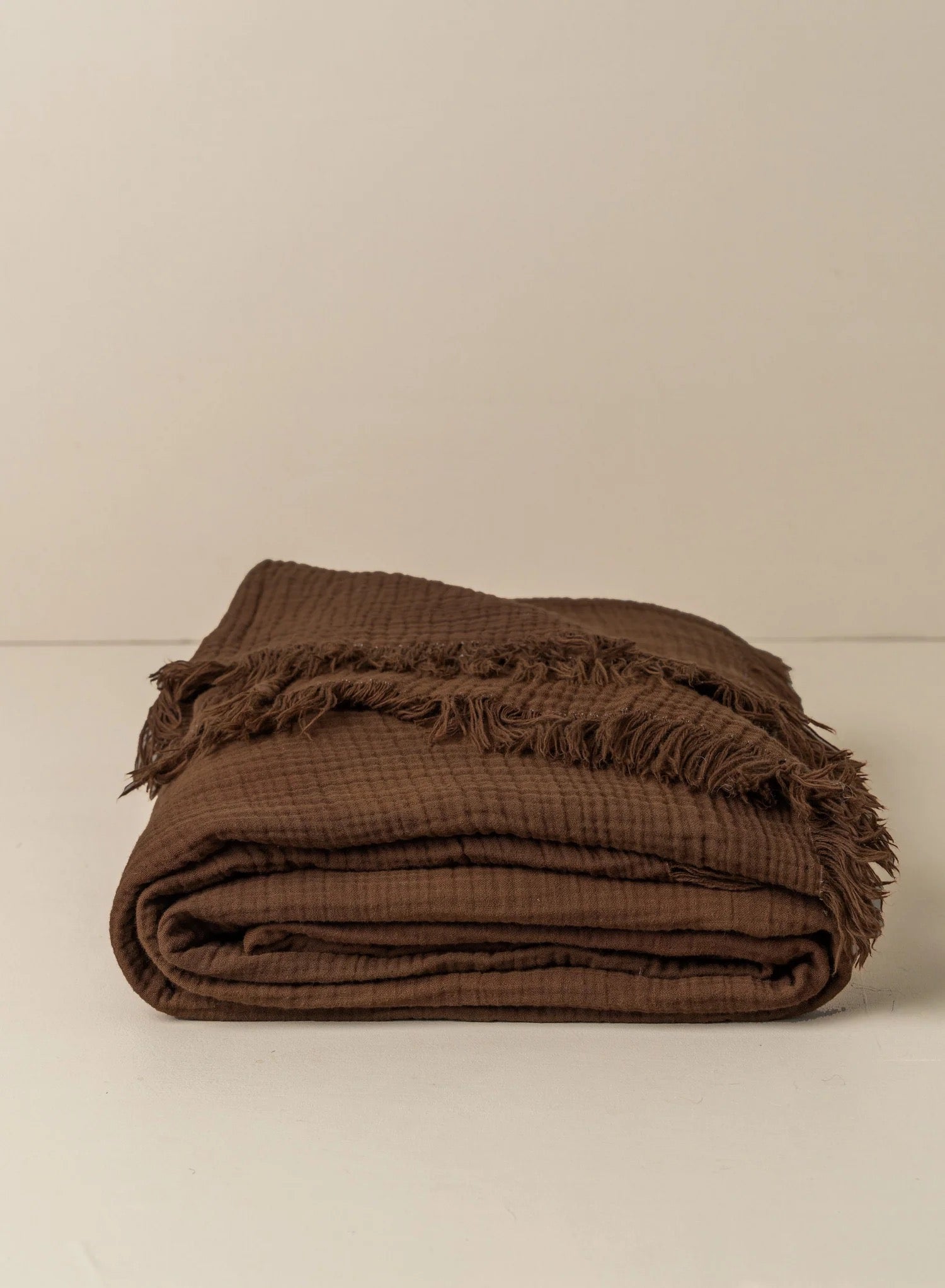 Enes Cotton Bed Cover | Chocolate