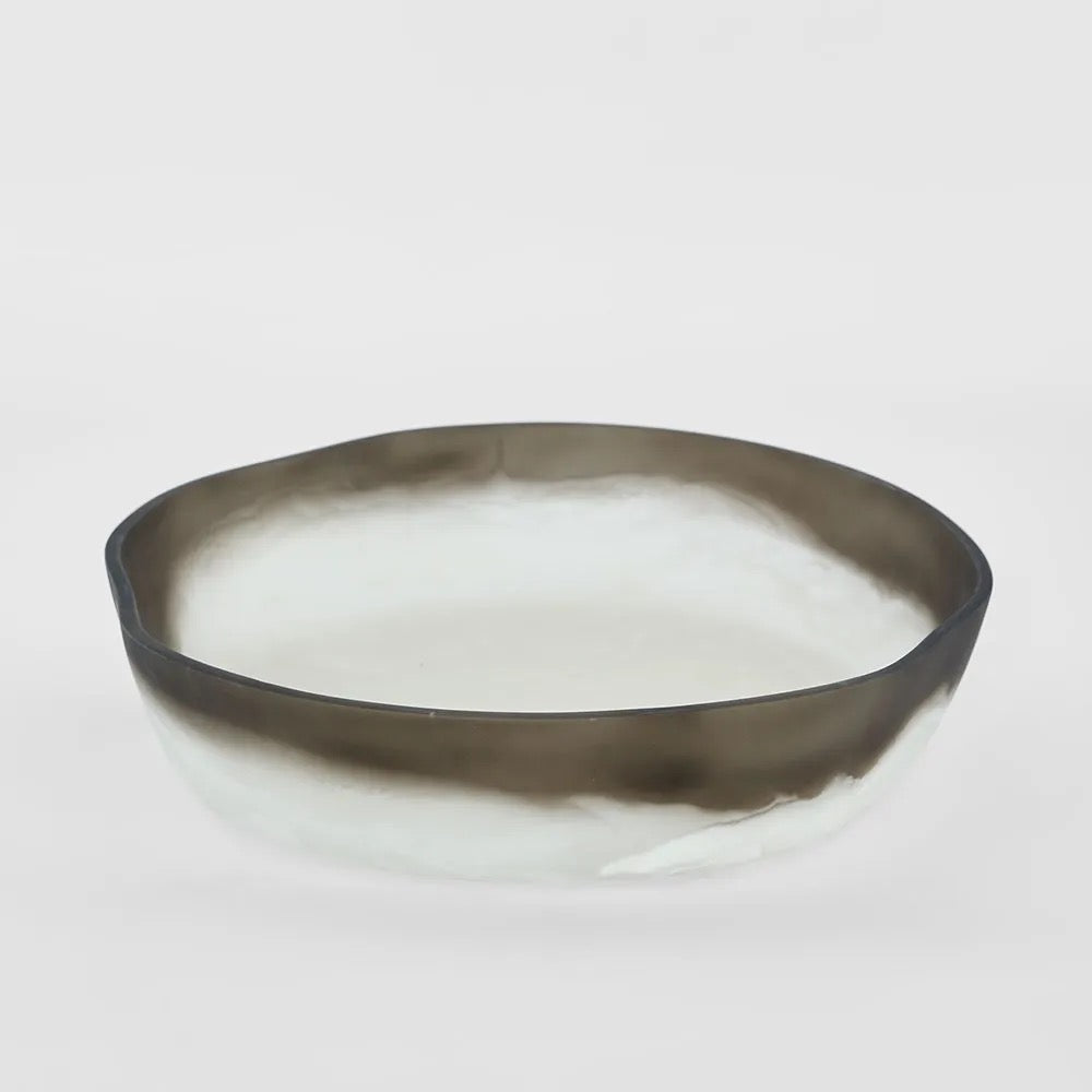 Halo Resin Bowl B&W