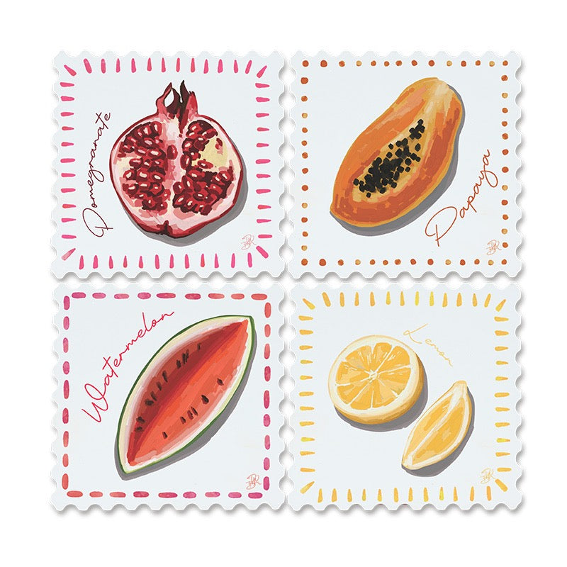 Resin Coasters - Fruits