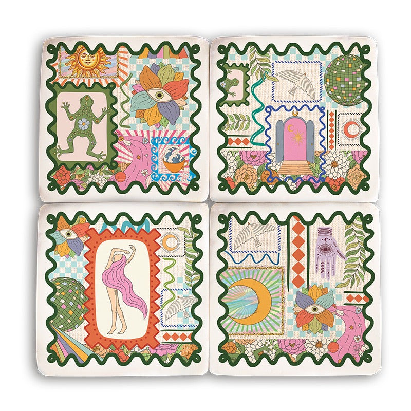 Resin Coasters-Summer