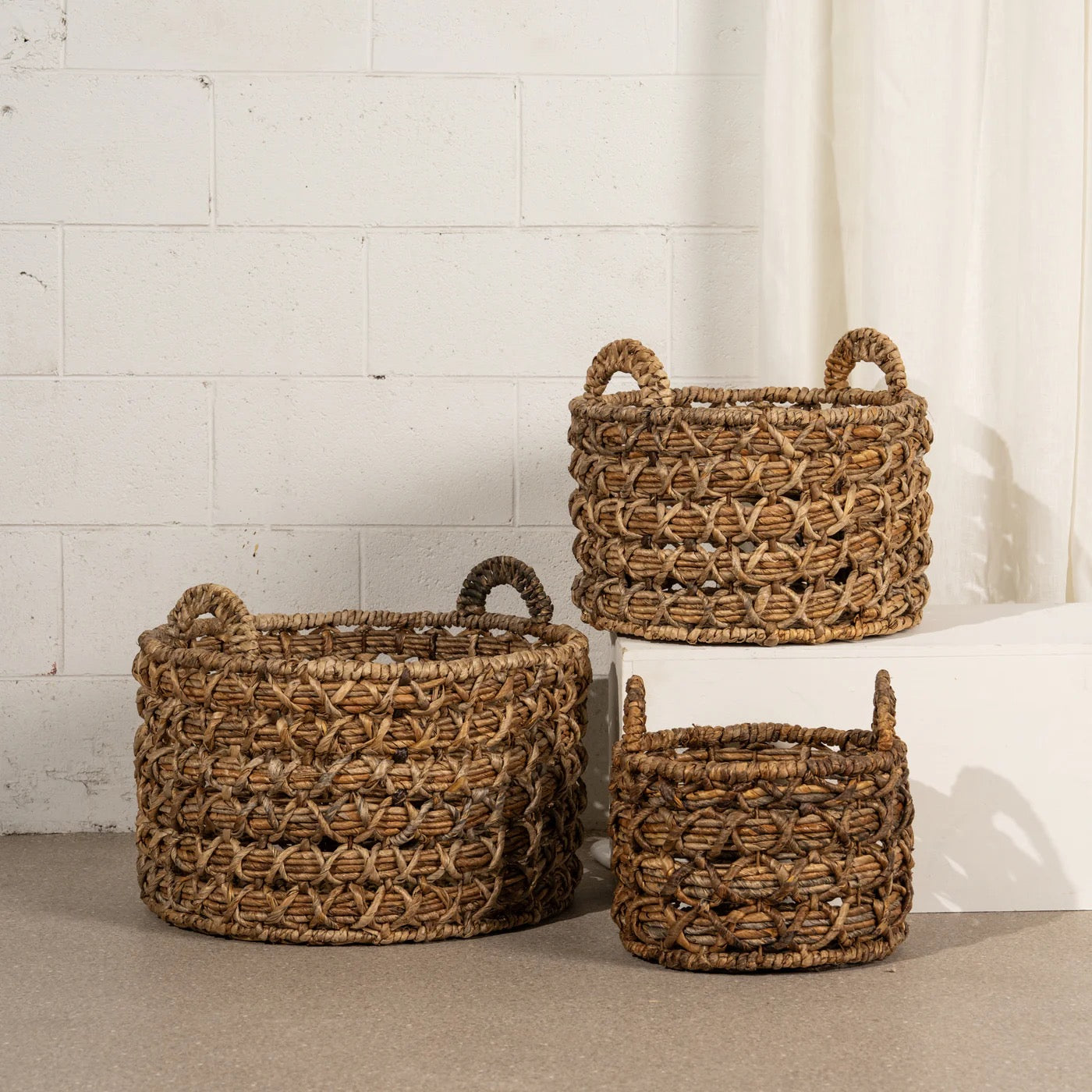 EDIE TEXTURAL WOVEN BASKETS