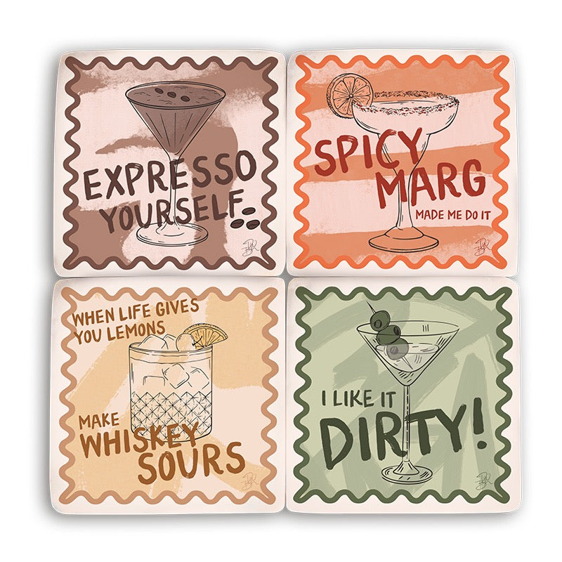 Resin Coaster - Cocktail or Two