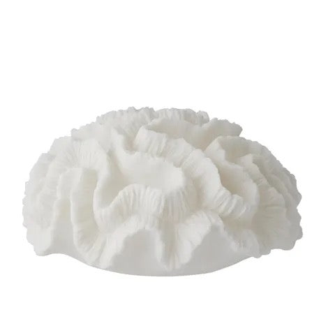 FLORAL CORAL RESIN O/DOOR LAMP