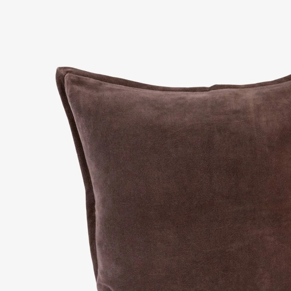 Evelyn Velvet Cushion - Mink
