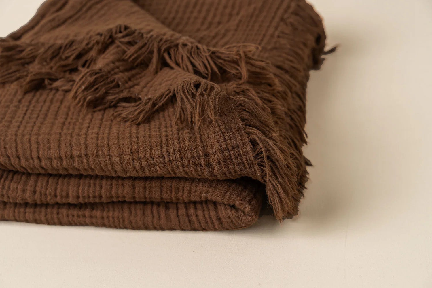 Enes Cotton Bed Cover | Chocolate