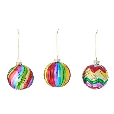 LUXE RAINBOW BAUBLE GLASS