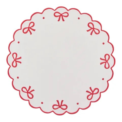 ROUND WAVY BOW PLACEMAT