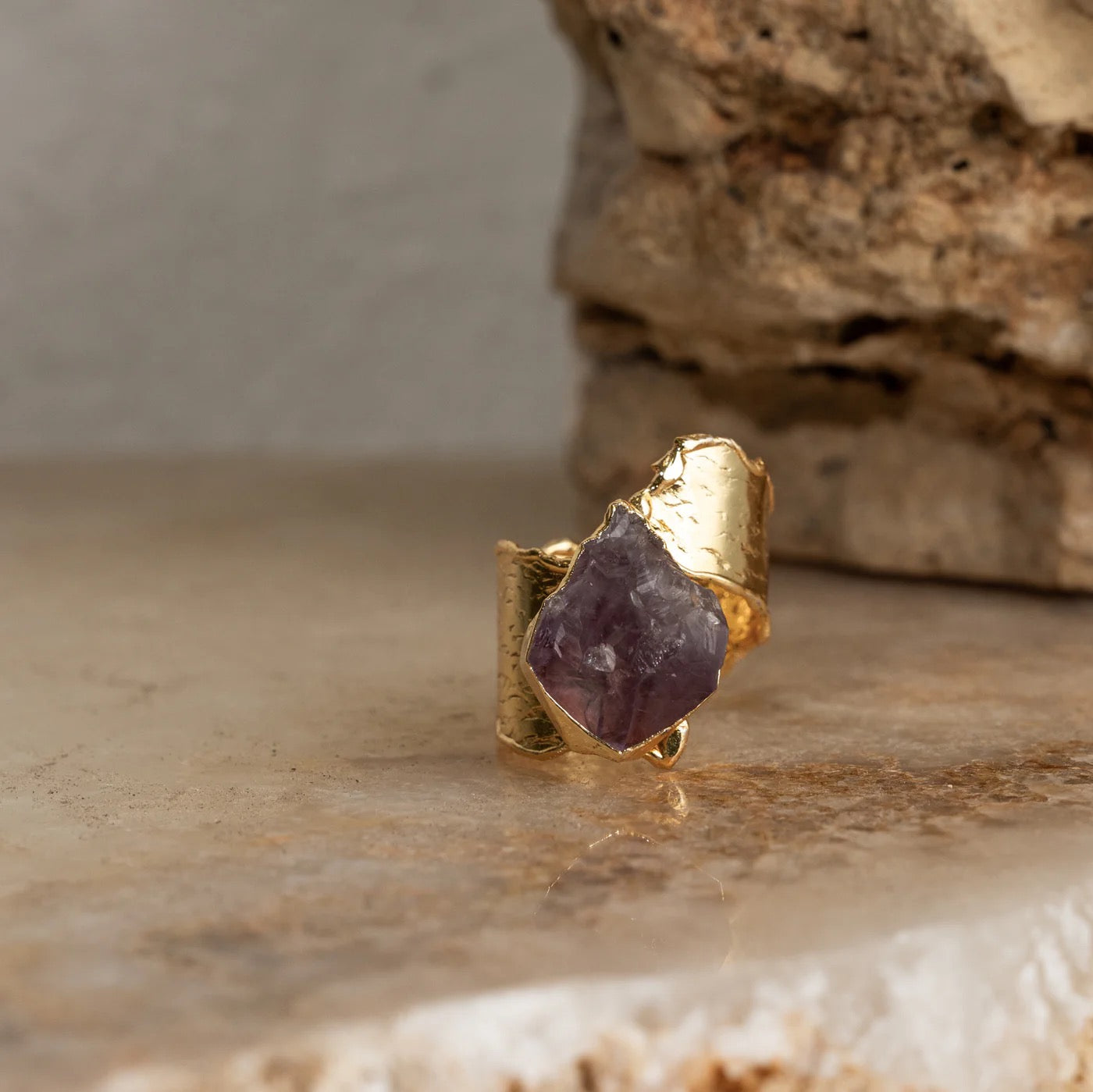 OBELIE AMETHYST WRAP RING