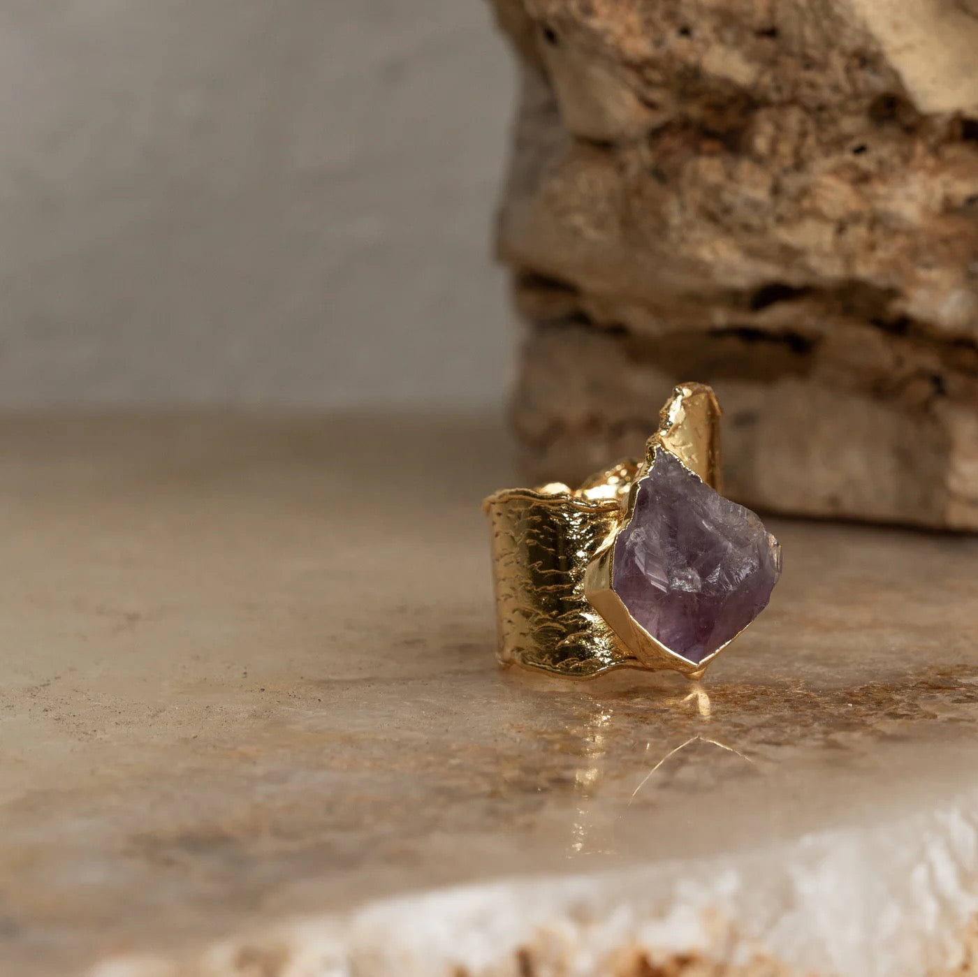 OBELIE AMETHYST WRAP RING