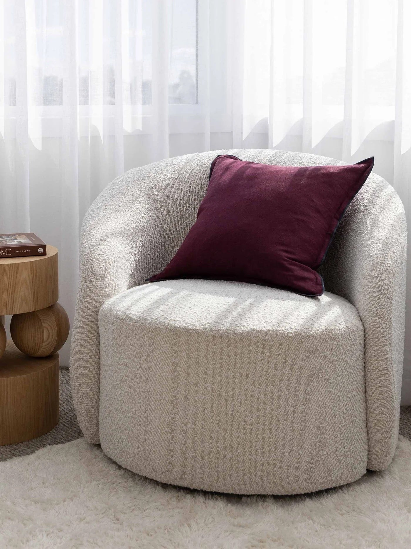 Harlow Linen Plum Noir