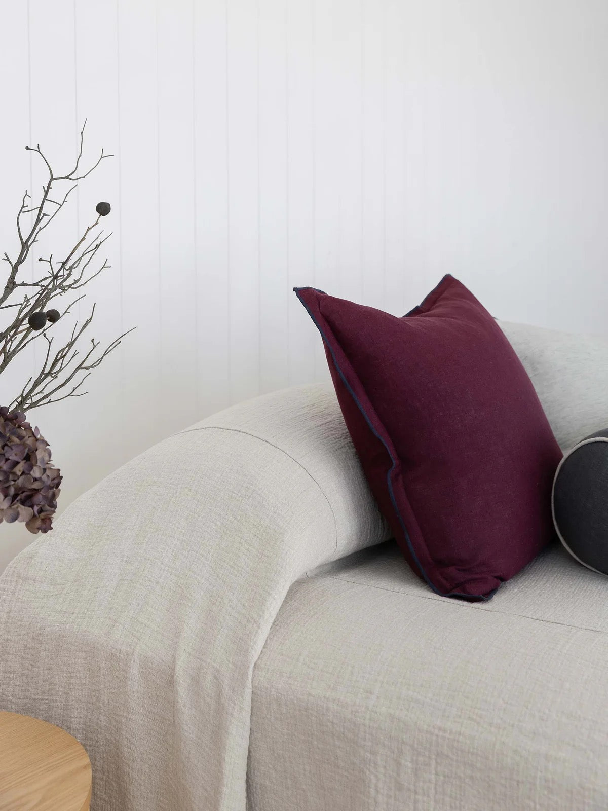 Harlow Linen Plum Noir