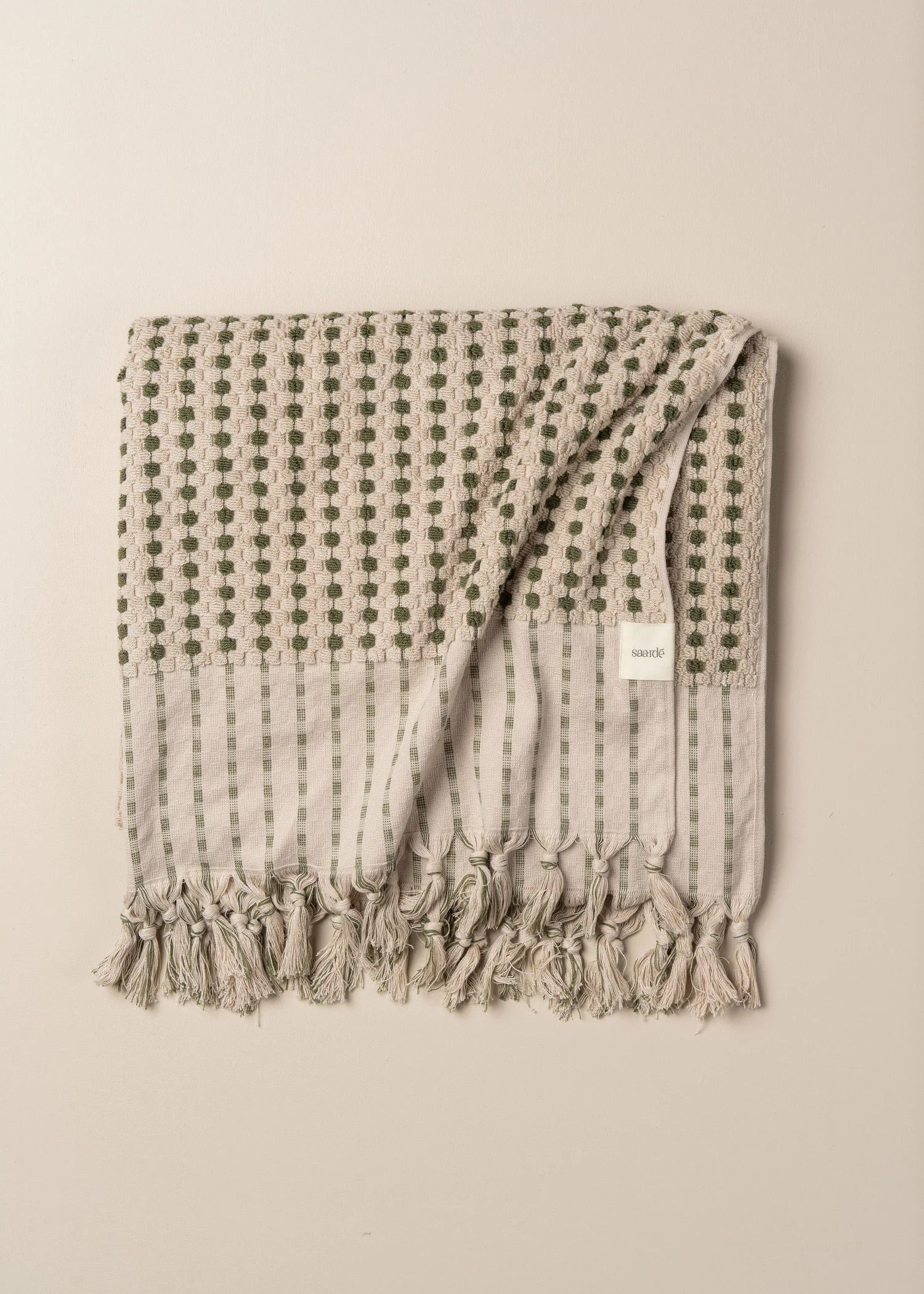 Chickpea Towel Stone/Olive