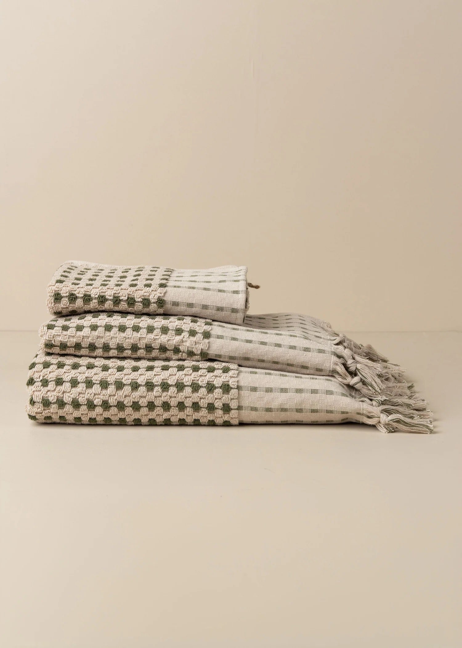 Chickpea Towel Stone/Olive