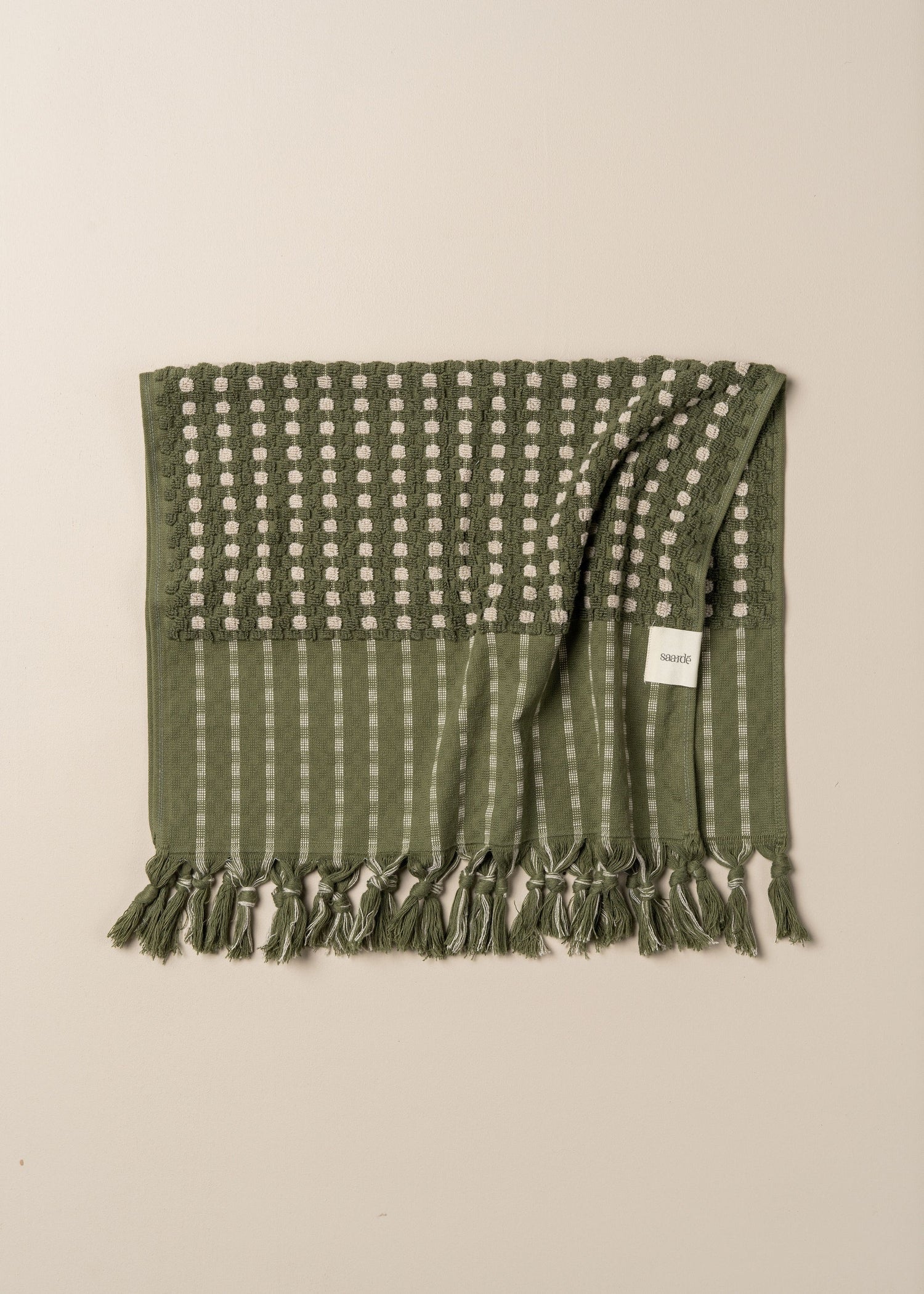 Chickpea Towel Olive/Stone