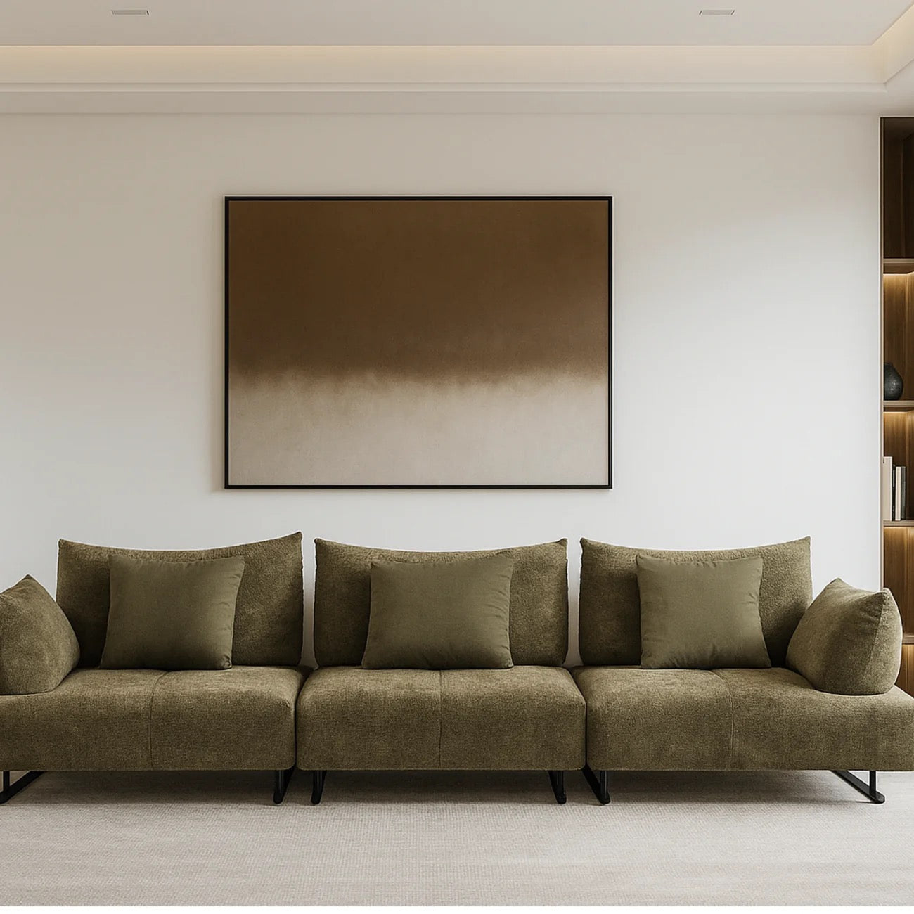 Iris Sectional Sofa - Olive