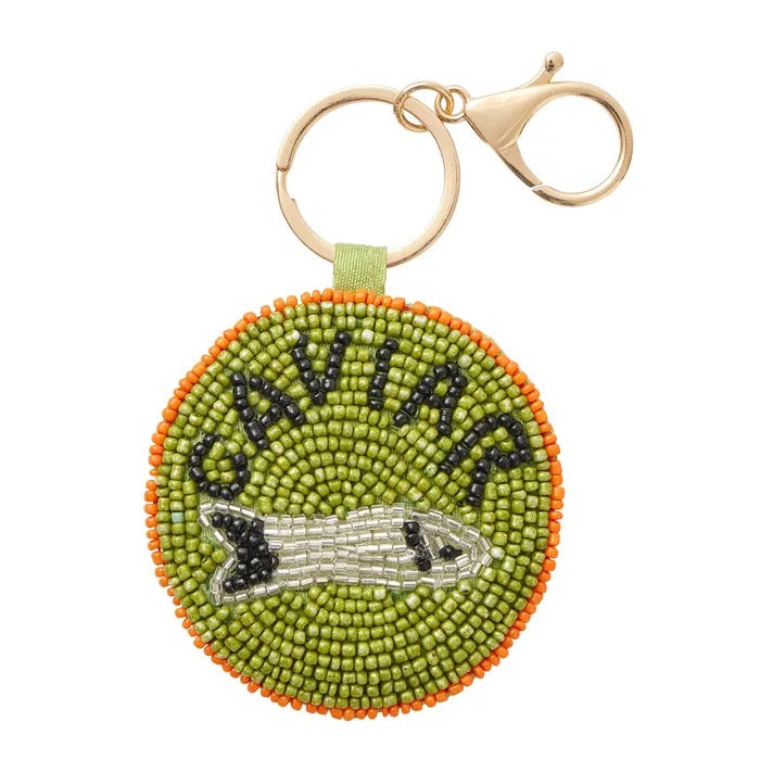 ASSORTED BEADED KEYRINGS