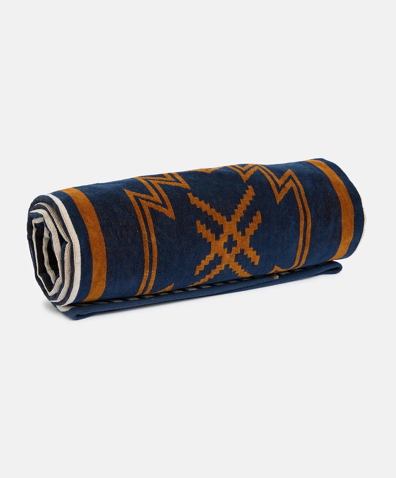 Seeker Large Towel | Navy / Tan