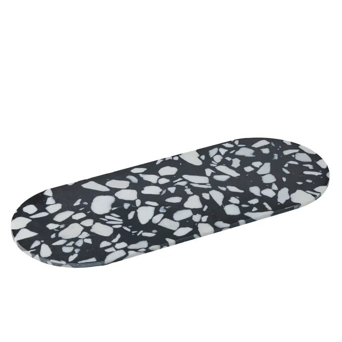 Hide Terrazzo Serving Board Black & White
