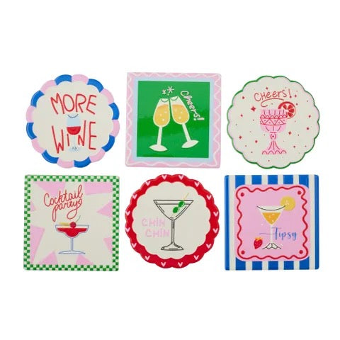Cocktail Ceramic Coasters