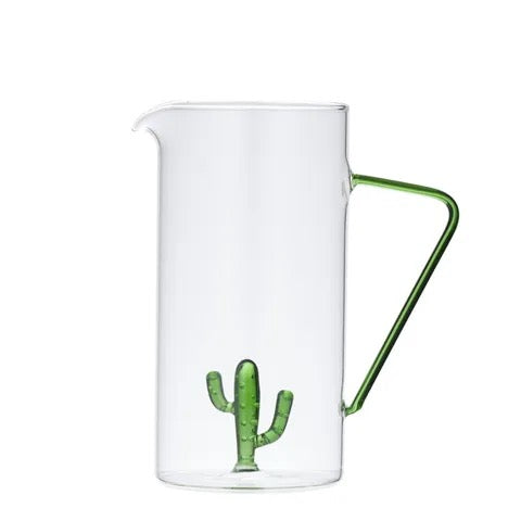CACTUS GLASS JUG