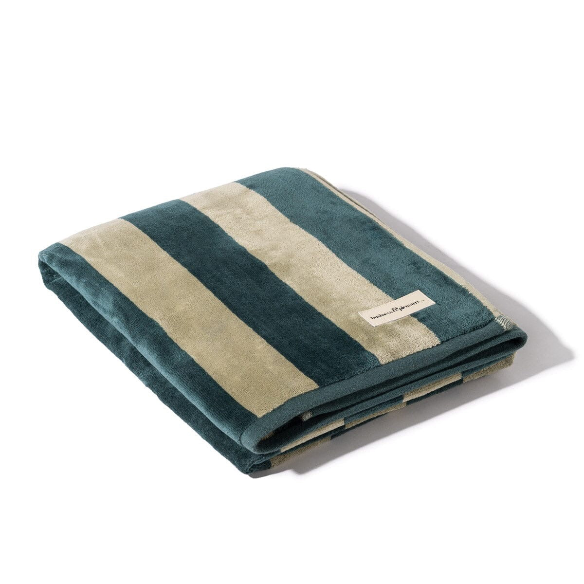 THE BEACH TOWEL - TERRY TERRACOTTA STRIPE
