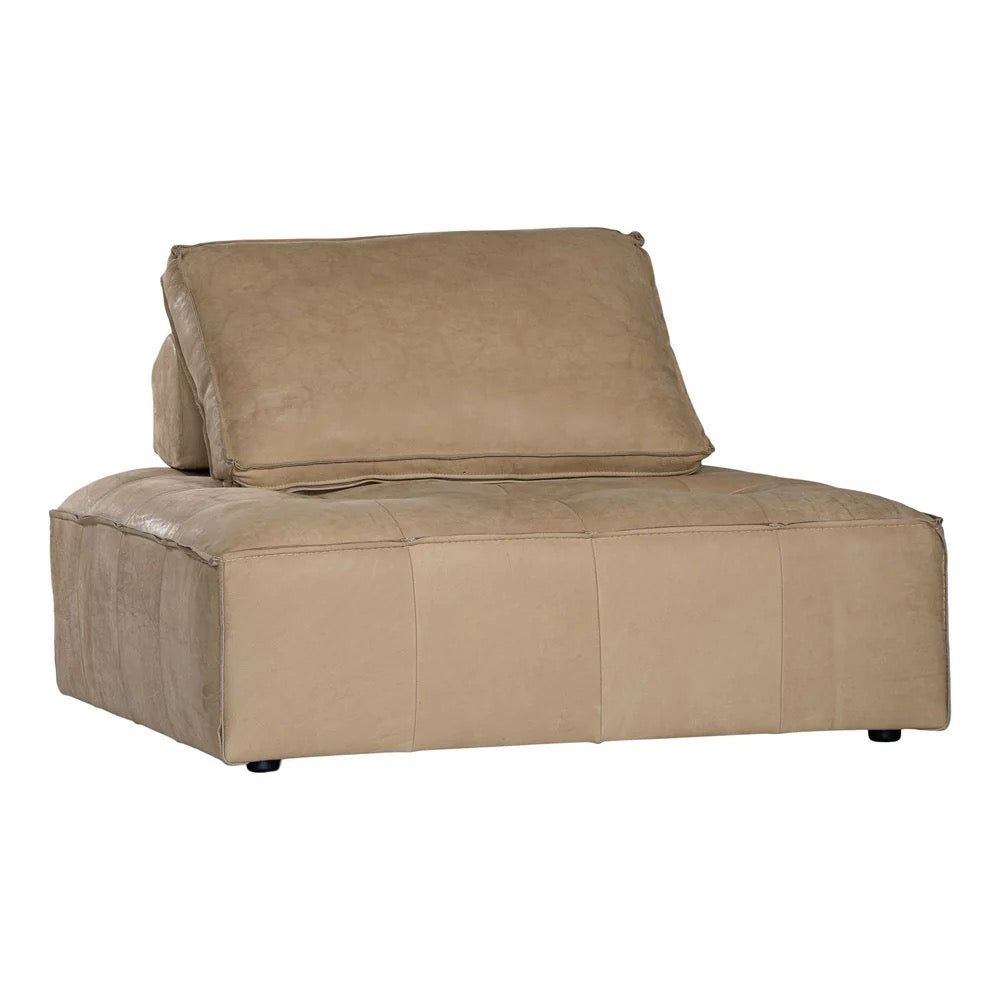 MAUI MODULAR LEATHER SOFA | CASHEW