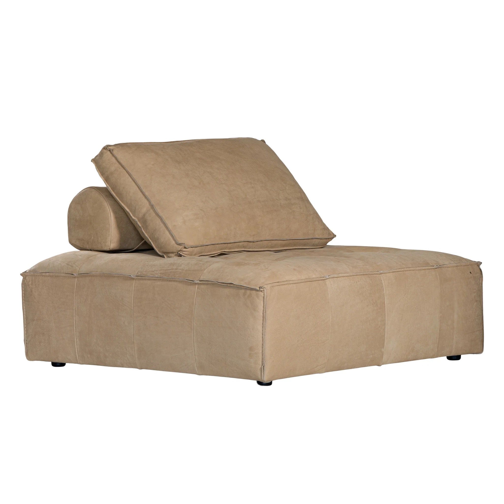 MAUI MODULAR LEATHER SOFA | CASHEW
