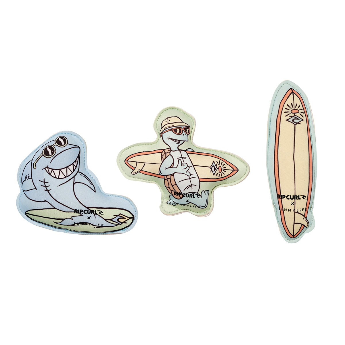 Dive Buddies Shred Turtle Aqua Set of 3